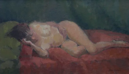 Nu sur rouge et vert, 2009